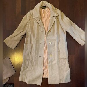 Vintage cream ladies coat